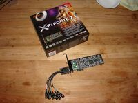 Auzentech X-Fi Forte 7.1 PCI-E 64MB X-Ram + multi speaker dongle & Box