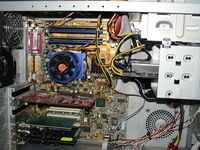 ASUS P4T and parts zoomed