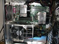 Fan to suck away hot air
