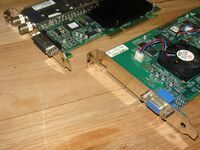 The 3dfx Voodoo3 3500 TV AGP 16MB USA 
& 
The 3dfx Voodoo5 5500 AGP 64MB USA