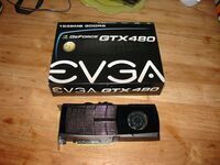EVGA GeForce GTX 480 PCI-E 1536MB 384Bit GDDR5 Rev.A3 2010 top