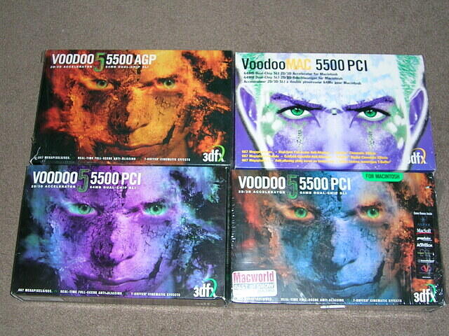 Voodoo 5 United - VoodooMAC 5500, Voodoo 5 5500 AGP & PCI sold to Obi-wan Dec 2010, May 2011
