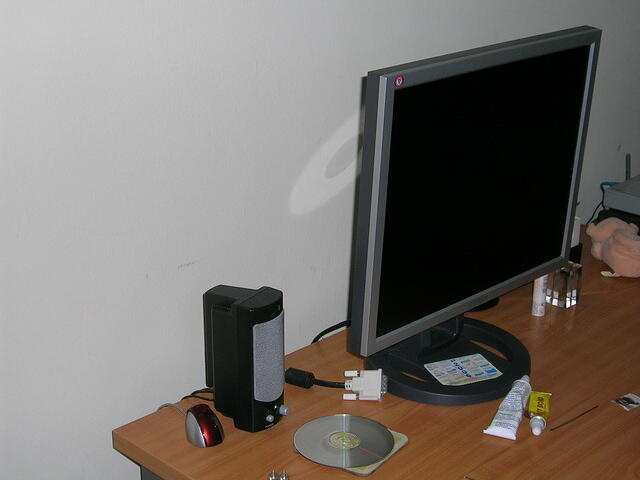 LCD and speakers