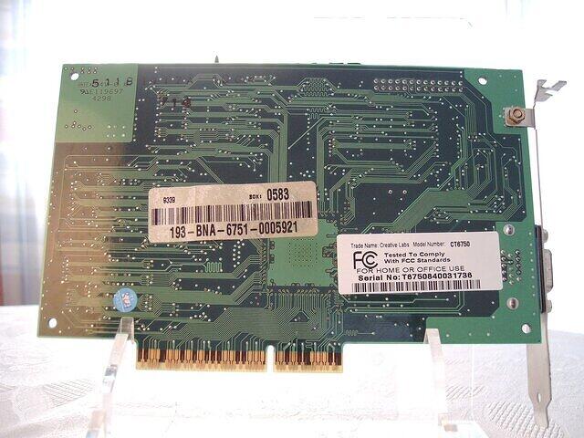 Creative 3D Blaster Banshee
CT6750
(AGP 16MB SGRAM)
(back)
