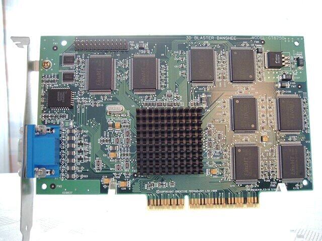 Creative 3D Blaster Banshee
CT6750
(AGP 16MB SGRAM)
(front)