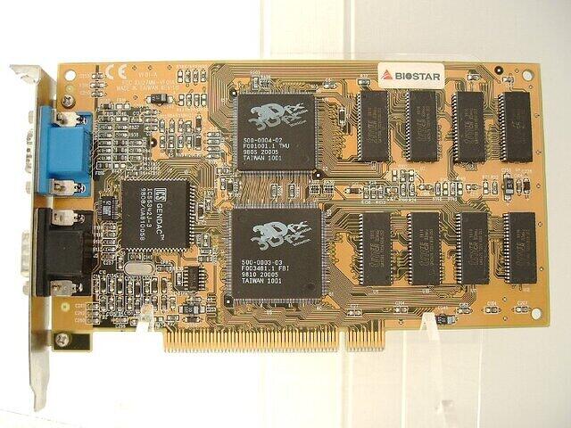 Biostar Voodoo 1
(PCI 4MB EDO-RAM)
(front)