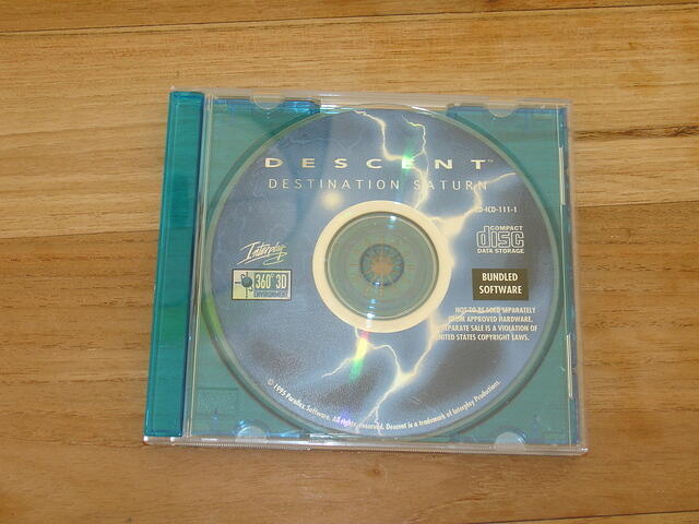 Descent 1 USA Rare 15 level demo Destination Saturn.JPG