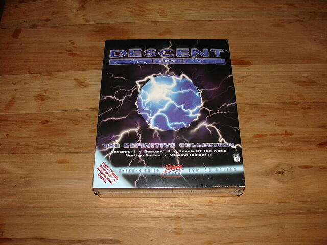 Descent I and II The Definitive Collection USA + Descent 3 Demo Inside Sealed top