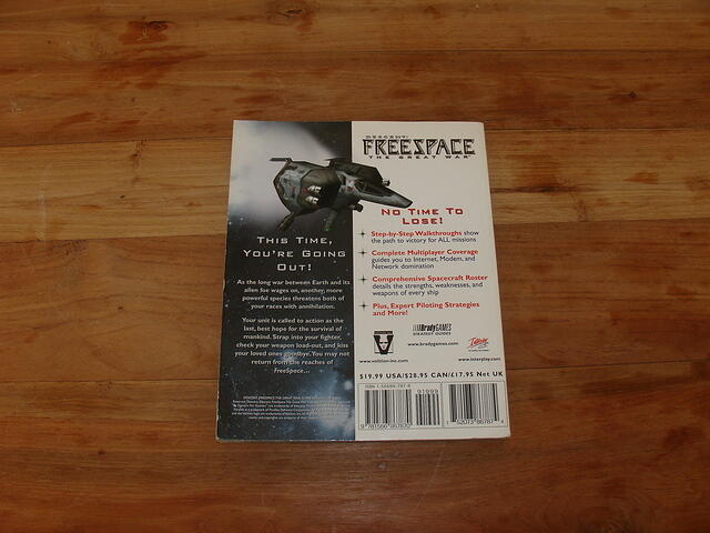 Descent Freespace The Great War Official Strategy Guide rear
