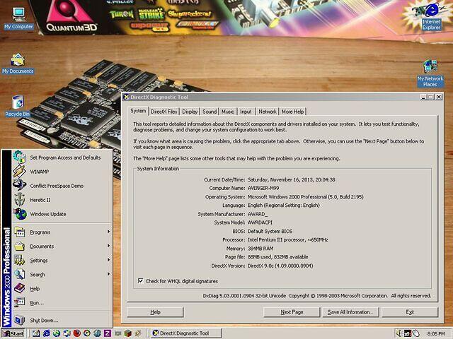 DX9.0c Win2K
