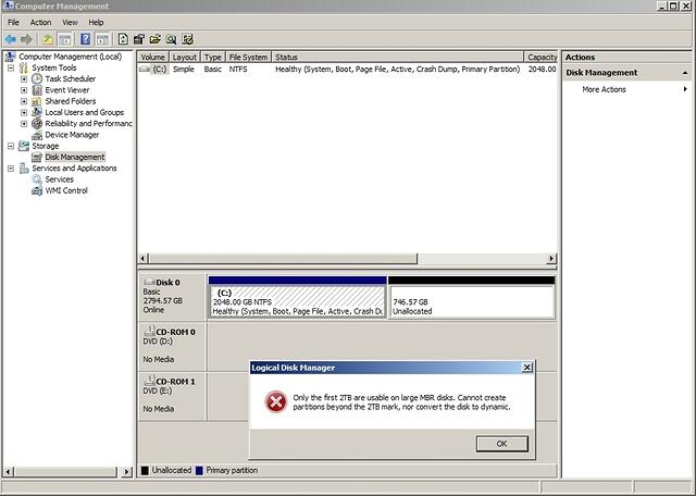 2TB Limitation