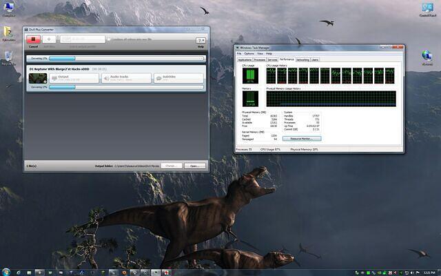 87% CPU Power