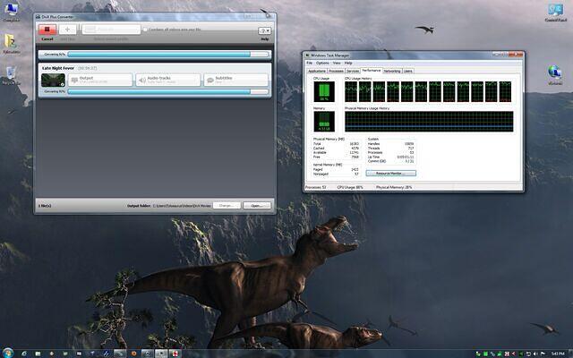 88% CPU usage