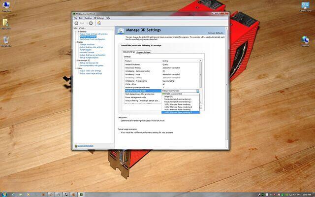 GTX 295 RE Quad SLI Multi GPU Rendering Mode