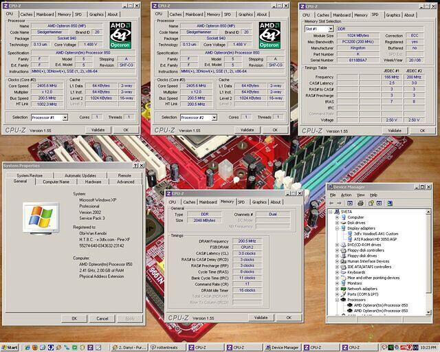 Sveta's Dual OpteronMP 850 CG upgrade