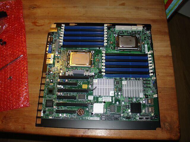 Supermicro H8DG6-F mounted on Mobo Tray of Lian Li TYR PC-X2000B top