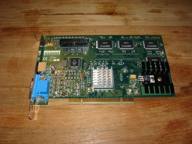 Diamond Multimedia FireGL1000 Pro Power VR2 PCI 8MB Rev.2 3597 top