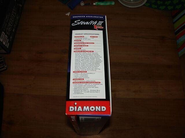 Diamond Multimedia Savage4 Xtreme USA Box side flap info