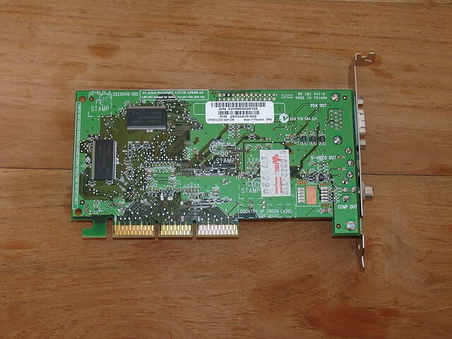 Diamond Multimedia Viper II Z200 AGP 32MB Rev.A 0200 rear