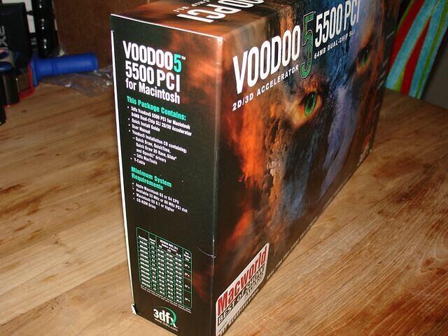 Voodoo5 5500 PCI Mac USA requirements
