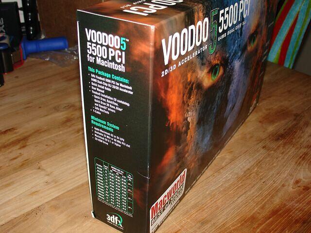 Voodoo5 5500 PCI Mac USA requirements