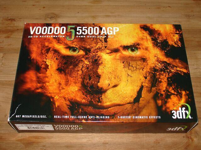 3dfx Voodoo5 5500 AGP 64MB Rev.A 1900 Boxed USA top