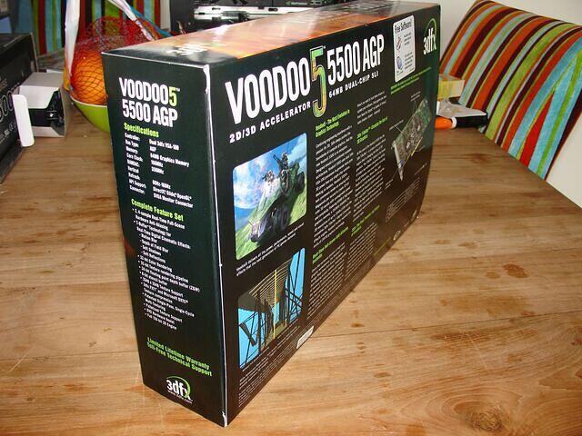 3dfx Voodoo5 5500 AGP box rear side