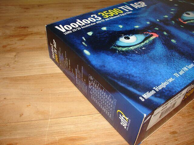 3dfx Voodoo3 3500 TV AGP 16MB Rev.B 9951 Boxed USA headshot