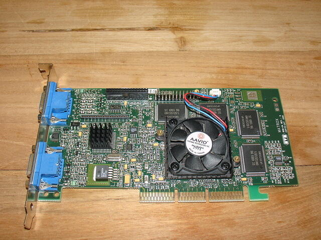Matrox Millenium G400 MAX AGP 32MB 128Bit SGR Rev.A00 1999 Top.JPG