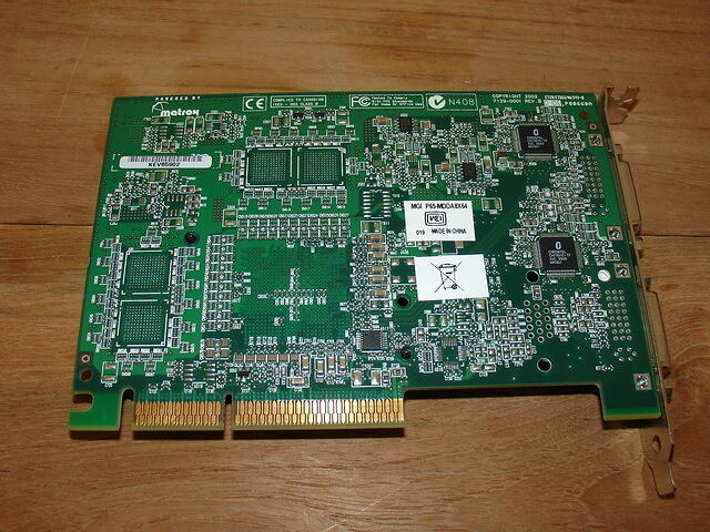 Matrox Millennium P650 Parhelia-LX AGP 64MB 128Bit DDR Rev.B 0106 Rear.JPG