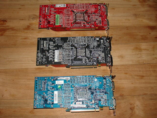 The 3 HD 4870's rear