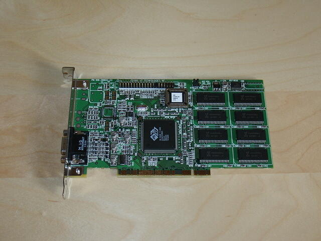 ATi 3D Rage II DVD PCI 4MB Rev.A 9812 Top.JPG