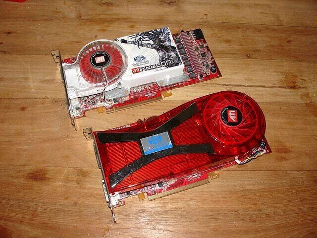 Sapphire X1900 XTX & X1950 XTX CFE top angled