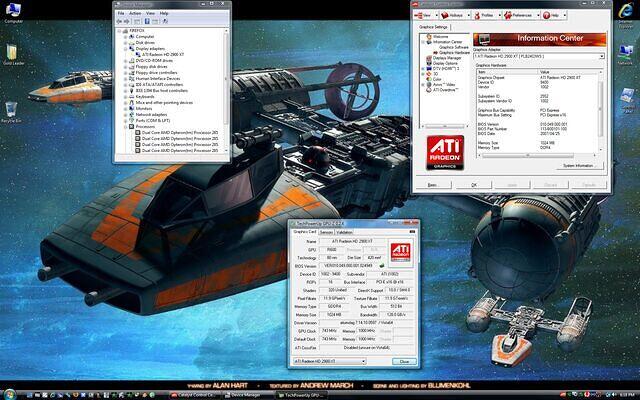 HD 2900 XTX specs, driver detects HD 2900 XT, same theory I had with the 7900 GX2 as it's driver saw it as a 7950 GX2 heh..jpg