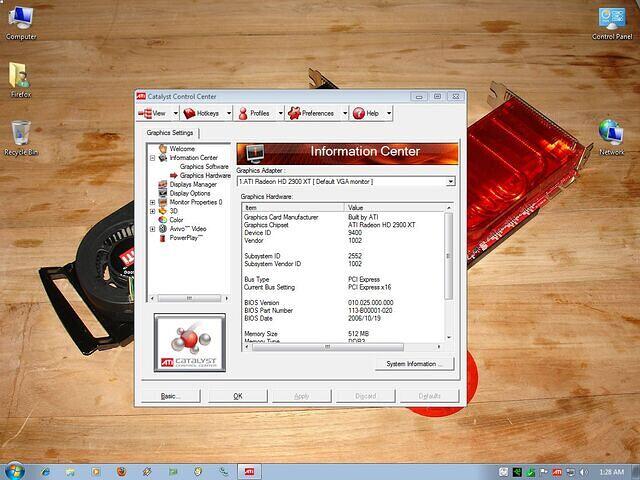 ATi Hardware Info HD 2900 XTX PCI-E 512MB Rev. A11 0639 a