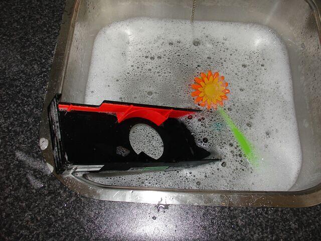 HSF Shroud being cleaned