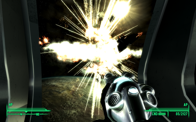Fallout 3 Mothership Zeta Enemy Starship Explosion 2nd Attempt c