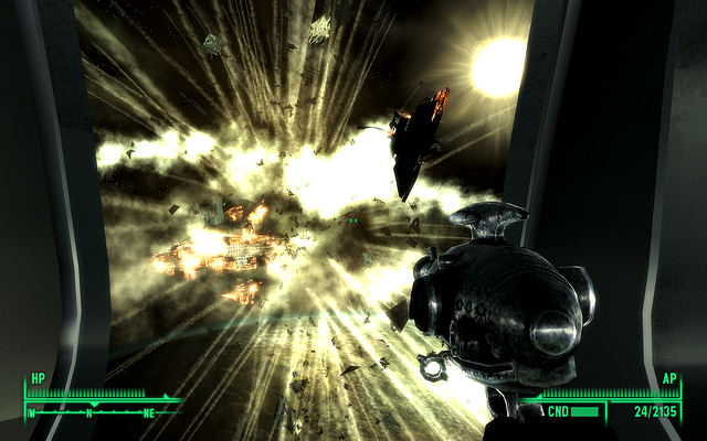 Fallout 3 Mothership Zeta Enemy Starship Explosion b