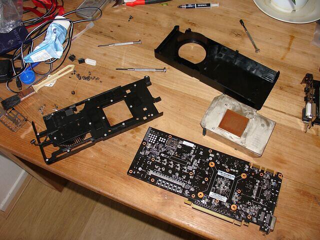 Main card cleaned parts rear