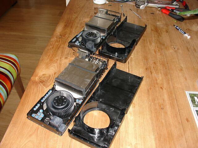 Shrouds removed, dirt visable rear angle