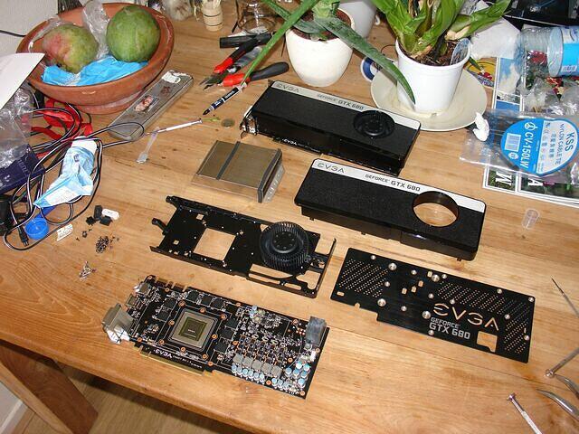 Slave card parts cleaned top