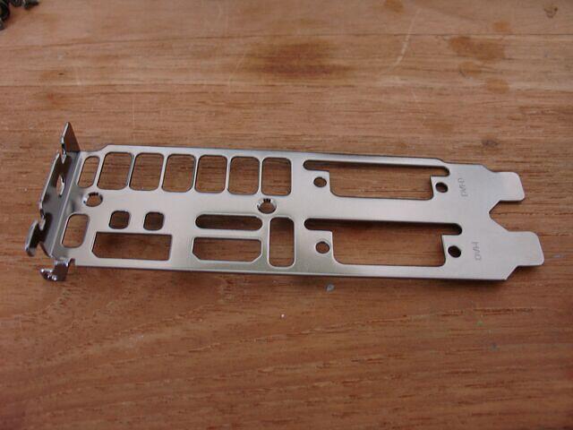 Slave card's retention bracket cleaned top