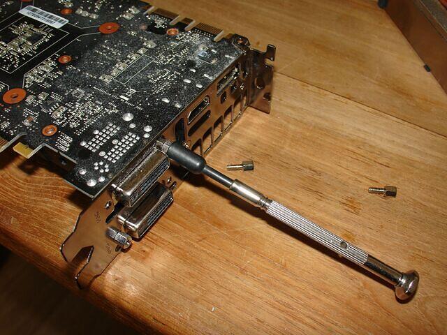 dismanteling Retention bracket slave card