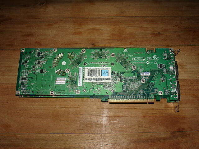 EVGA e-geForce 7900 GTX Duo aka GeForce 7900 GX2 Super Clocked Edition rear