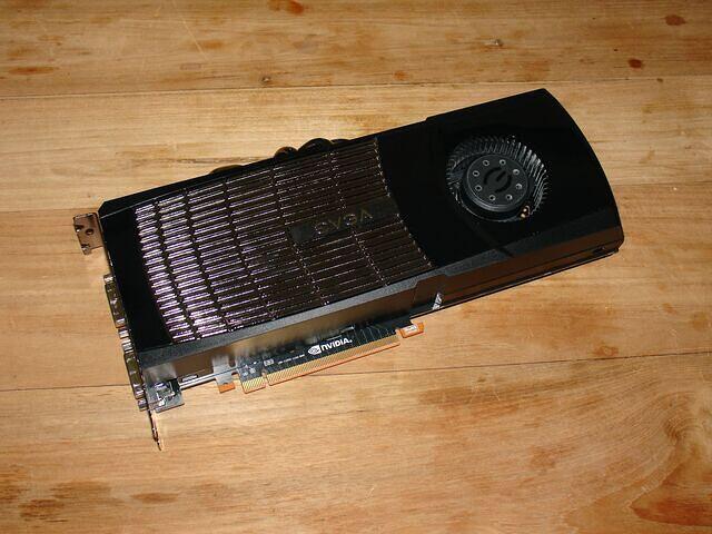 EVGA GTX 480 + backplate mounted top