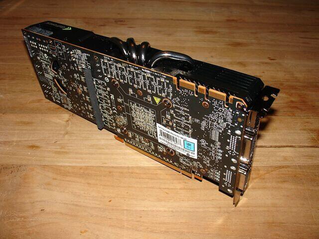 EVGA GTX 480 side rear angled