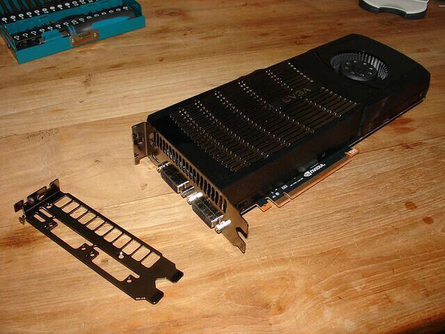 EVGA GTX 480 with old bracket