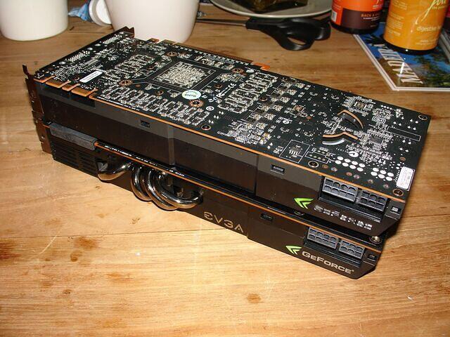 EVGA GTX 480 & NVIDIA GTX 480 ES top sides compared