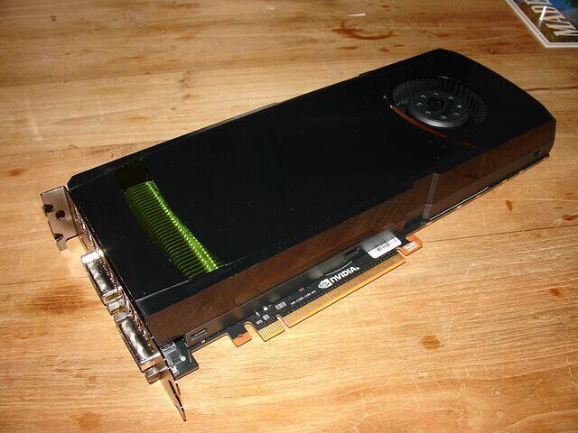 GTX 480 ES top angled