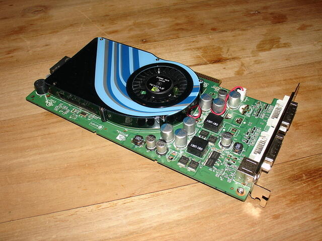 AXLE / NVIDIA 7950 AGP Eval. Board covered Coils